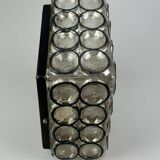 60s 70s ceiling lamp Glashütte Limburg Germany Plafoniere glass & metal