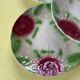 Set of 8 barbotine plates, the Onnaing roses – early 20th century