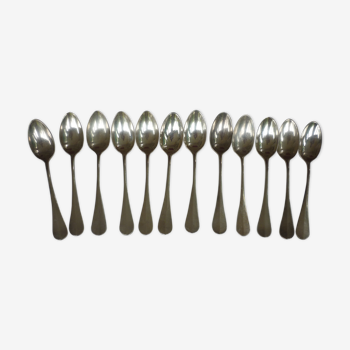 12 spoonfuls of silver metal coffee metal Ercuis