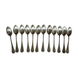 12 spoonfuls of silver metal coffee metal Ercuis