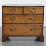 Antique 18th-Century English Oak Chest of Drawers