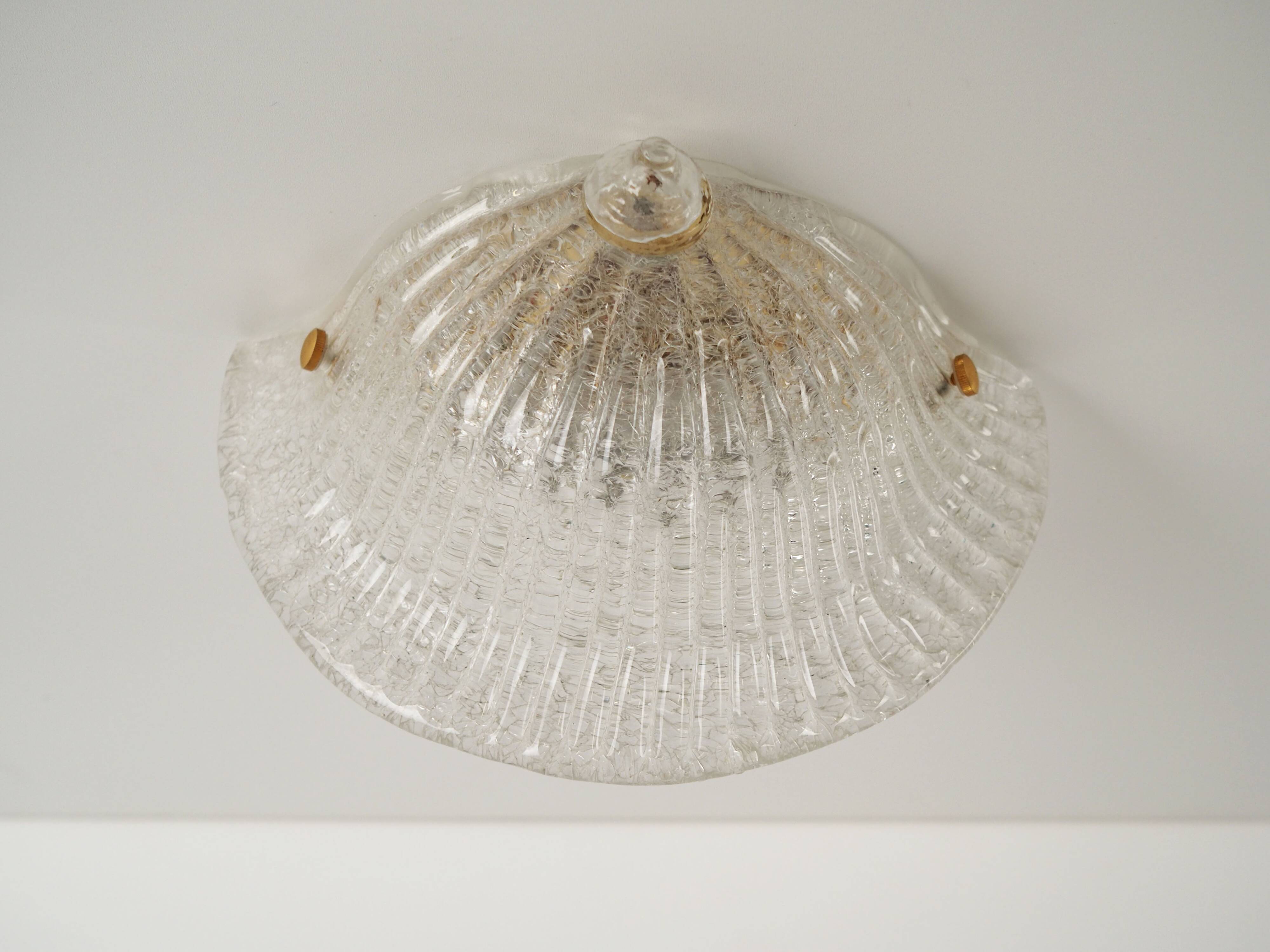 Wall lamp, Murano glass, Italian design, 1970s, manufacture: Italy