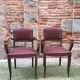 Pair of bridges art deco armchairs