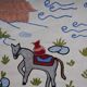 Hand-knotted rug, vintage Turkish rug 51x190 cm