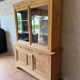 Glass-fronted dresser in pitch pine - Late 19th century