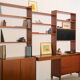 Norwegian Mid Century Modular Standing Shelf, 1960's