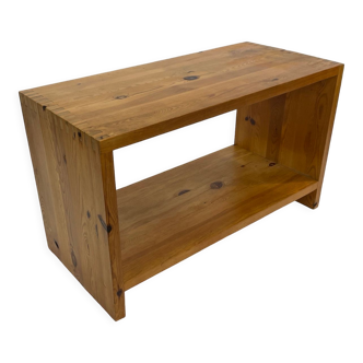 Vintage side table Ate van Apeldoorn Pine wood 1970s Dutch Design