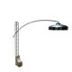 Floor lamp, vintage 1970 in travertine and chrome
