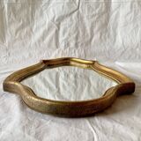 Vintage wall mirror in gilded wood