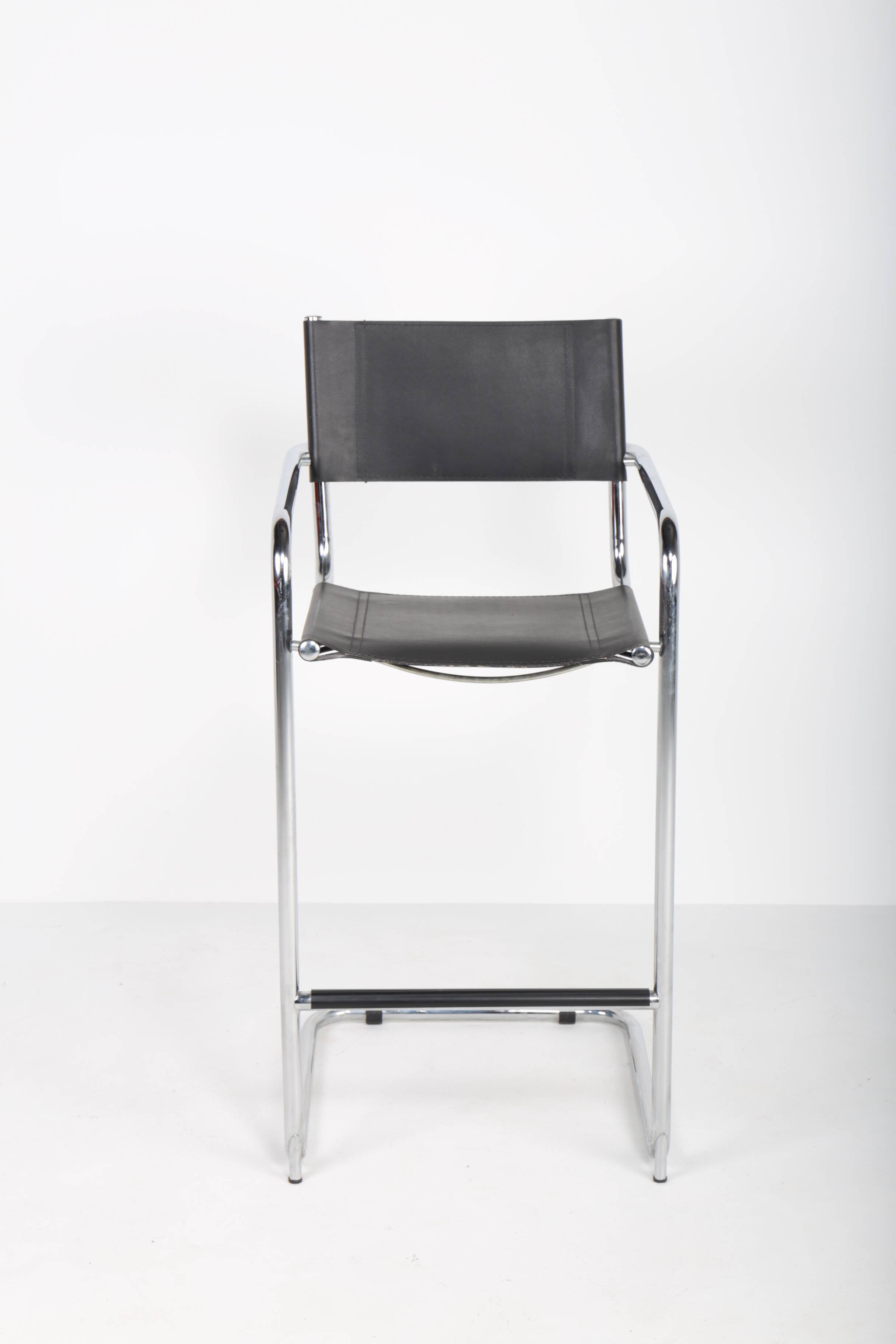 Bauhaus style tubular bar stool