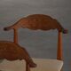 Henning Kjærnulf, set of 8 oak chairs with jute fabric, mid-century Danish, 1960s.