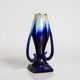 Large Art Nouveau vase by Thulin in glazed flame stoneware.