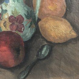 Still life oil on canvas 1900