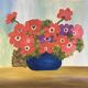 Bouquet of red anemones