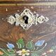 Antique 1903 French wedding chest trunk coffer, 1903 France.