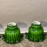 Set of 4 Large Tulips in Opal Glass, Height 32 cm