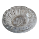 Ashtray/empty vintage pocket in cut bohemian crystal. decorated with diamond tips, braces