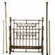 Early 20th century brass bed