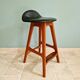 Scandinavian stool in solid teak, design by Erik Buch, Denmark, 1960.