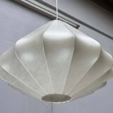 Modern mid-century Cocoon pendant lamp by Friedel Wauer for Goldkant Leuchten, Germany, 1960s.