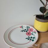 Large presentation plate Primerose Céranord Saint Amand