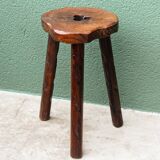 Wooden tripod stool