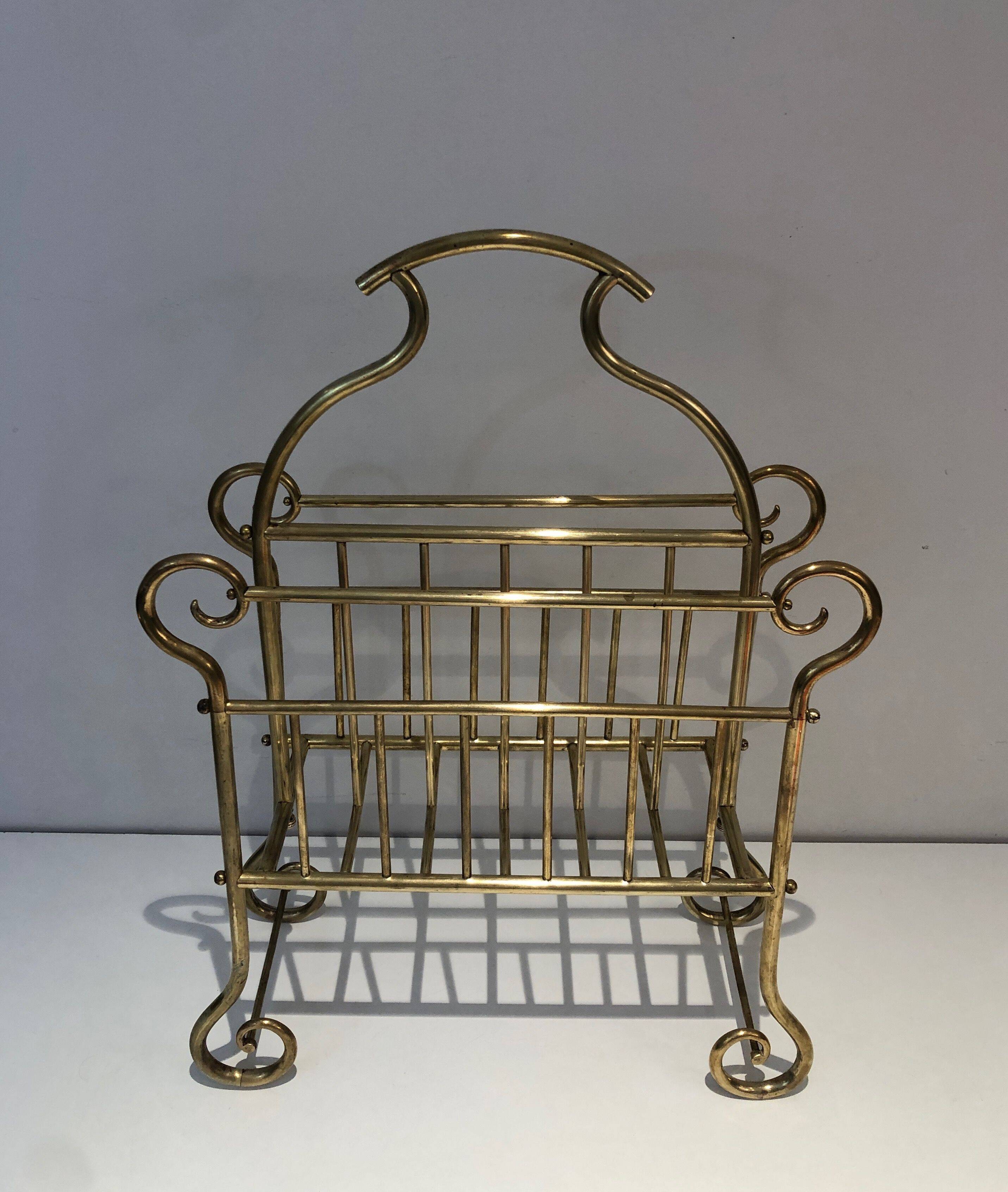 Brass magazine rack