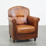 Comfortable Sheepskin Leather Armchair