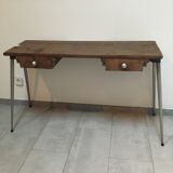 Pupitre écolier double pieds compas aluminium