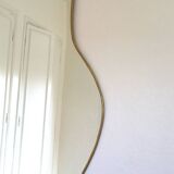 Large Handmade Brass Abstract Organic Mirror