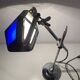 Pirouett vintage 1930 Art Deco blue chrome lamp - 50 cm