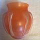 Vase en verre orange