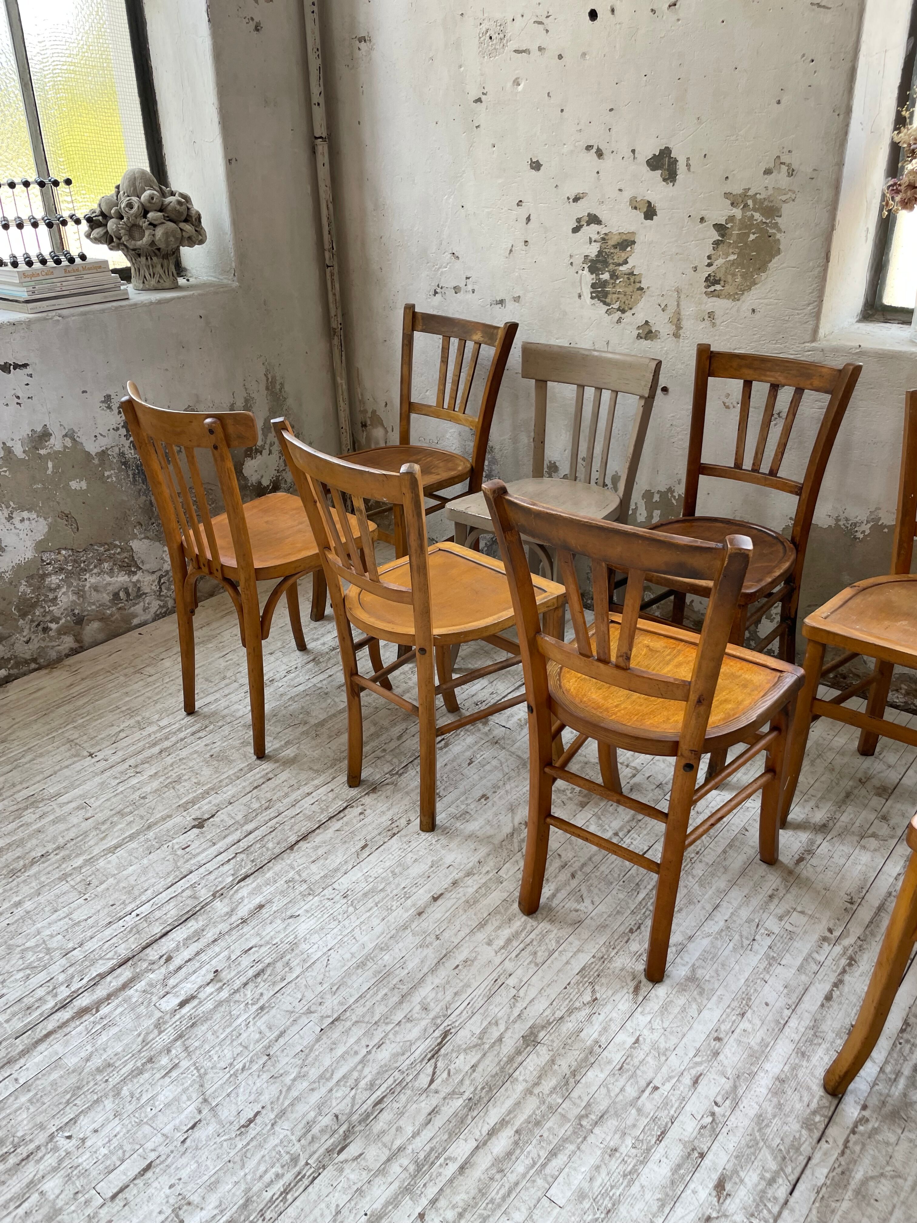 Set 11 Baumann bistro chairs