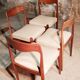 Set de 4 chaises scandinave vintage