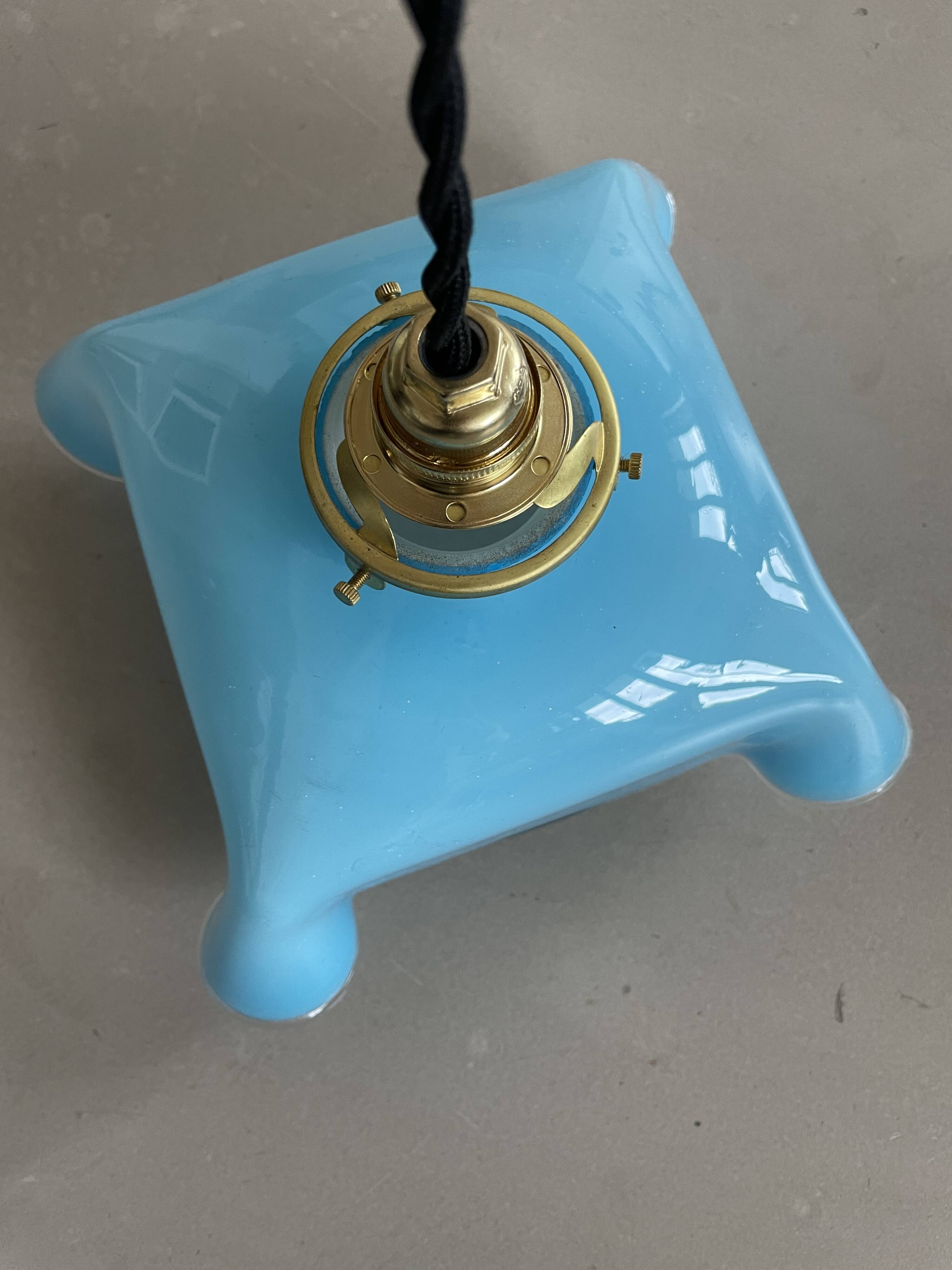 Vintage glass pendant light