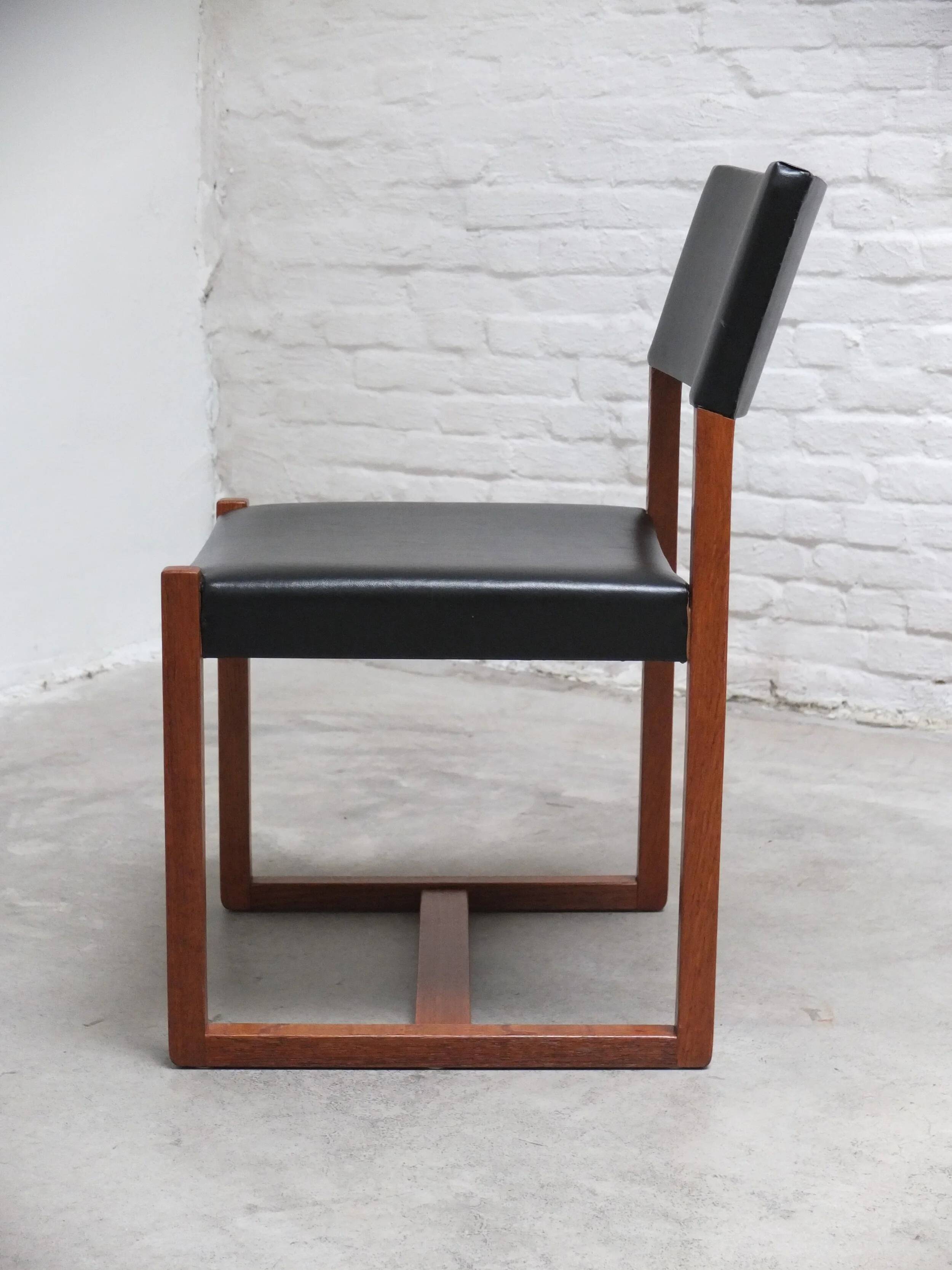 Pair of side chairs by Alfred Hendrickx for Belform, 1960s