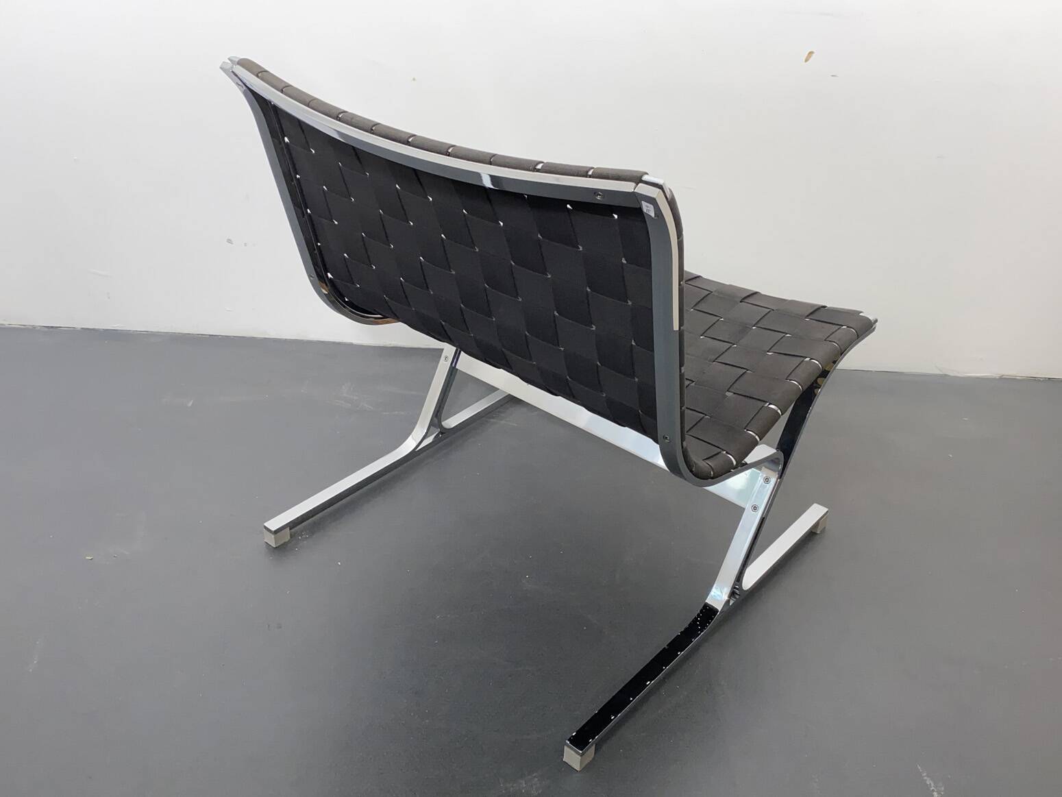 Luar lounge chair, black, by Ross Littell for ICF de Padova, Italy, 1960s.