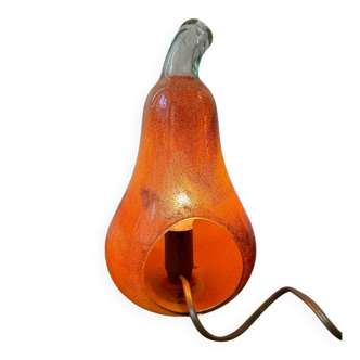 Lampe en verre en forme de poire