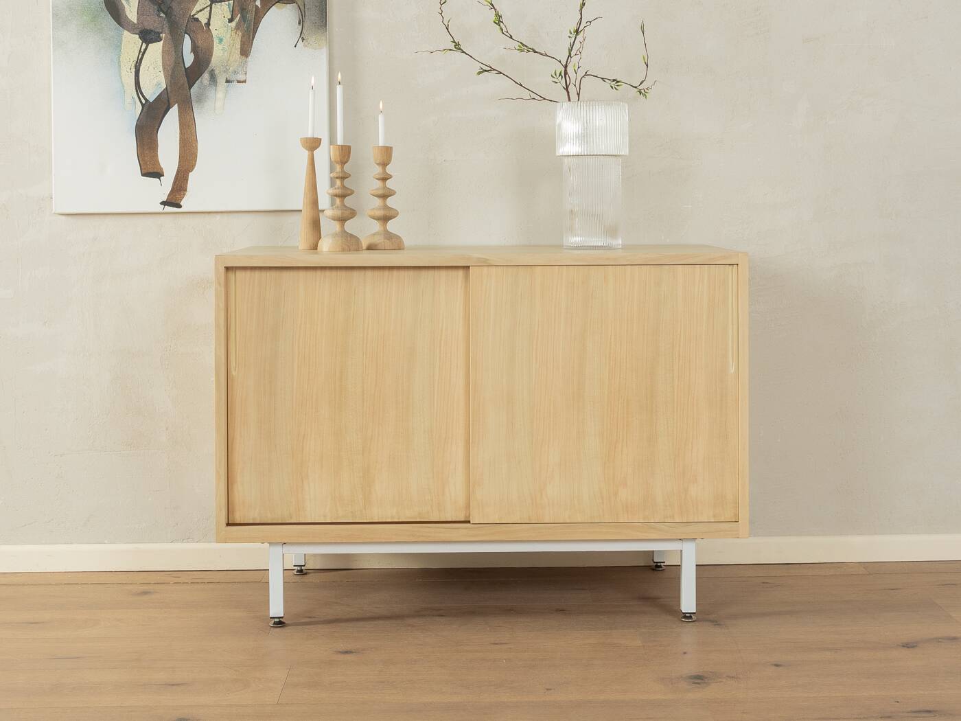 Wonderful partly solid sideboard in Scandinavian style from the 1950s