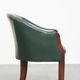 Green Cowhide Leather and Wooden Side/Dining/Desk Chair in English Style