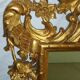 Imposant Miroir, bois sculpté doré, à décor de Putto