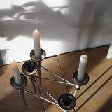 Scandinavian chrome modular candle holder 1960