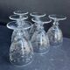 Port wine service – Blown, engraved and cut crystal – Art Deco