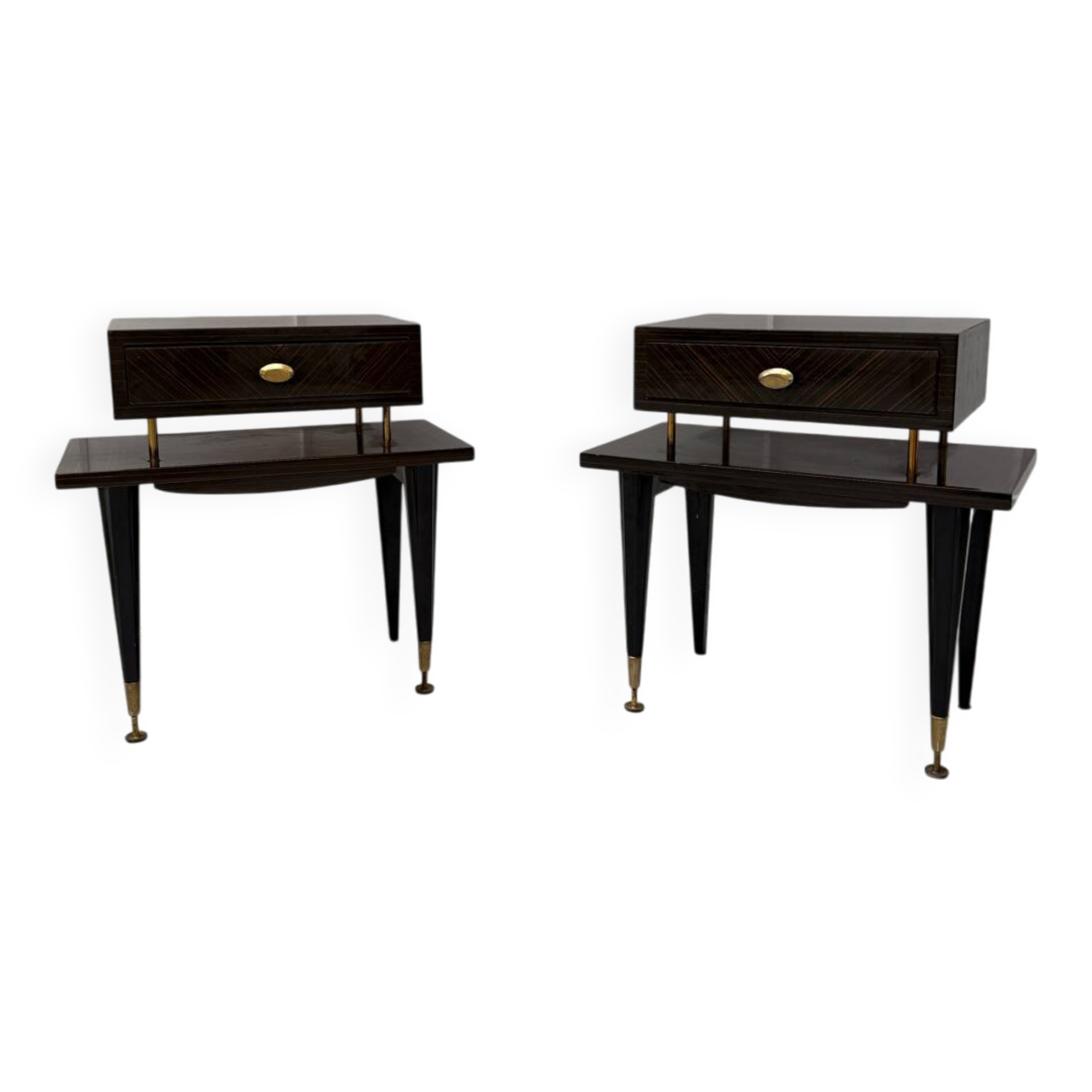 Paire de tables de chevet vintage