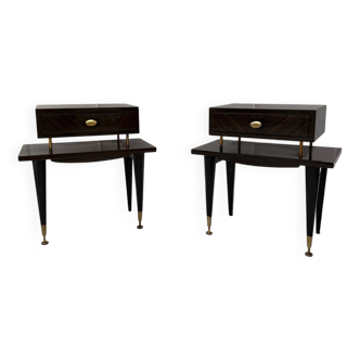 Paire de tables de chevet vintage