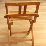 Tabouret enfant pliable en bois - Vintage des années 60