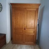 Old storage cabinet in fir, early twentieth century