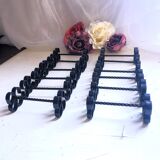 Box of 12 vintage twisted wrought iron knife or cutlery holders