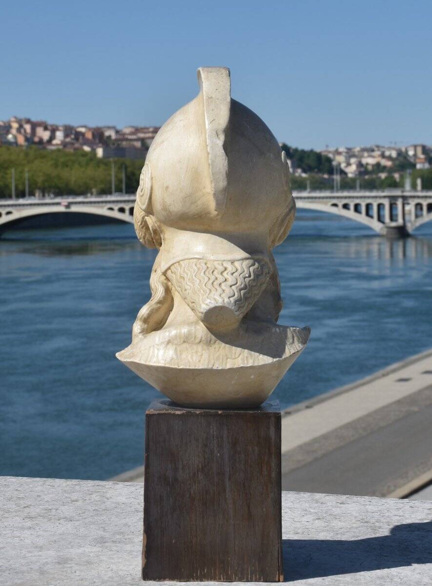 Tête de l'Athéna de Poitiers, vers 1960