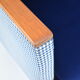 Vintage armchair 60s, DDR, renovation, velvet, houndstooth, blue